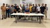 Dirigentes del Partido Libertario de Entre Ríos durante un encuentro del espacio.