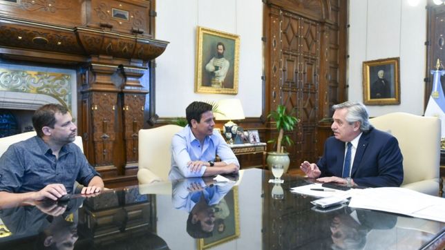 el intendente cardozo, con el presidente en la casa rosada