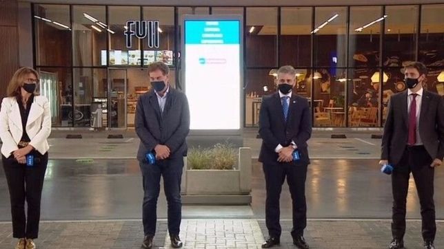 gonzalez y santilli inauguraron juntos una estacion de servicio ypf