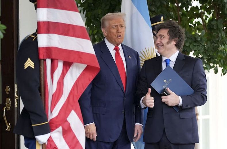 Javier Milei y Donald Trump.