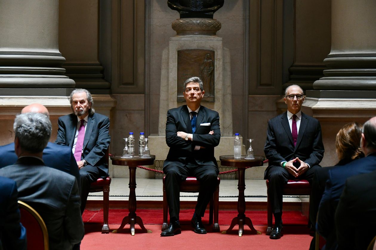 Juan Carlos Maqueda, Horacio Rosatti y Carlos Rozenkrantz, la mayoría de la Corte Suprema.&nbsp;