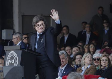Javier Milei en la Rural, sin anuncios sobre retenciones para el campo.&nbsp;
