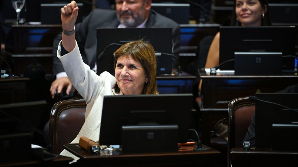 Patricia Bullrich, jefa del bloque de la La Libertad Avanza en el Senado.