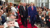 Martin Llaryora junto a Luis Angulo en el acto homenaje a Juan Carlos Maqueda, en la Justicia de Córdoba