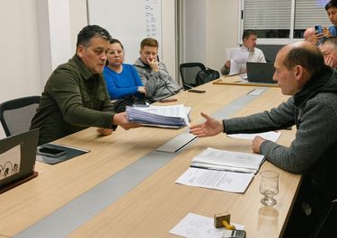 Gabriel Álamo y Omar Gutiérrez, protagonistas del recambio en el MPN.&nbsp;