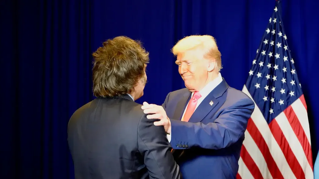 Javier Milei y Donald Trump.