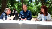 Sergio Massa con CFK y Máximo Kirchner&nbsp;