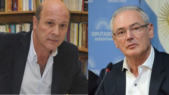 Rubén Pagliotto (candidato a diputado por Activa) y Atilio Benedetti (candidato a senador por el oficialismo). Las elecciones de la UCR de Entre Ríos serán el 10 de agosto.