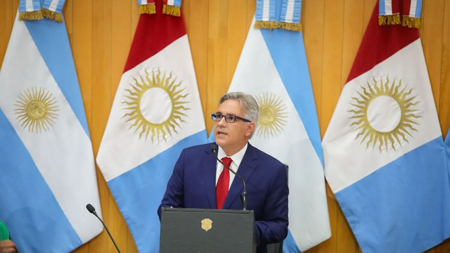 Martín Llaryora en la apertura de sesiones ordinarias del 2024
