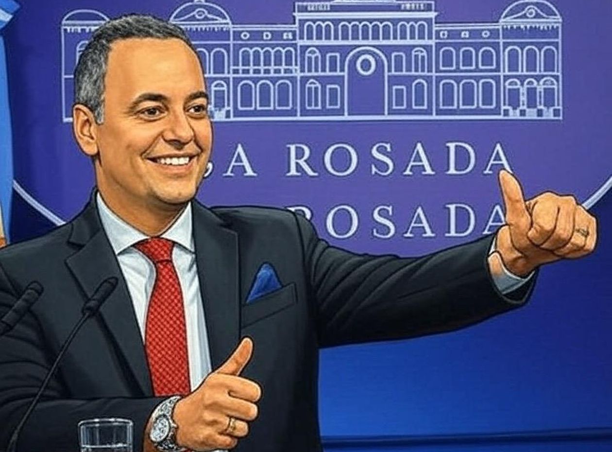 Manuel Adorni (imagen generada por IA).