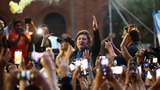 Javier Milei en campaña&nbsp;