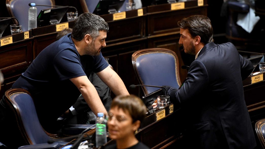 Facundo Tignanelli (UP) y Agustín Romo (LLA)