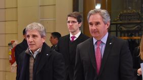 Toto Caputo con uno de sus mariscales: Pablo Quirno