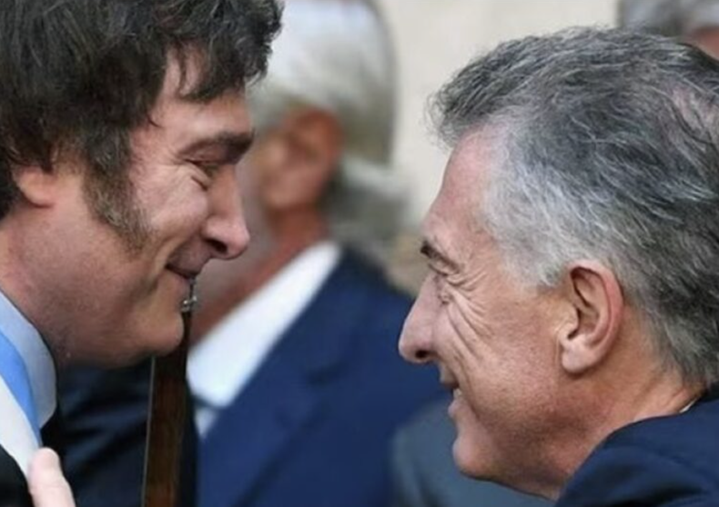 Javier Milei y Mauricio Macri.