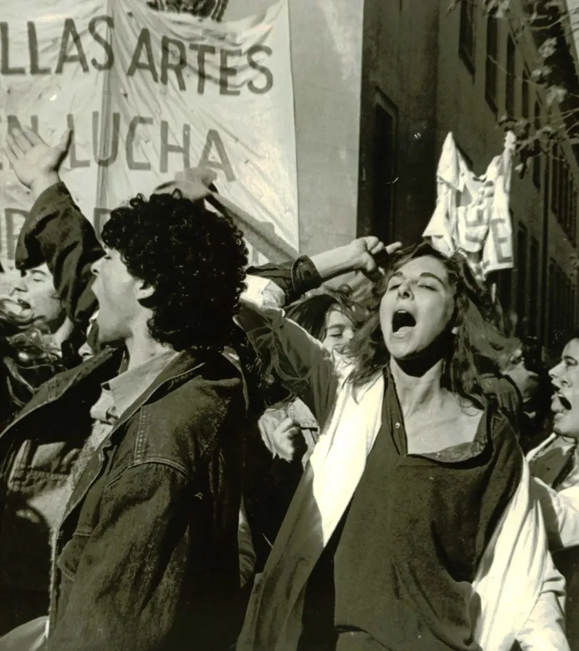 Escena de la película La Noche de los Lápices (1986).