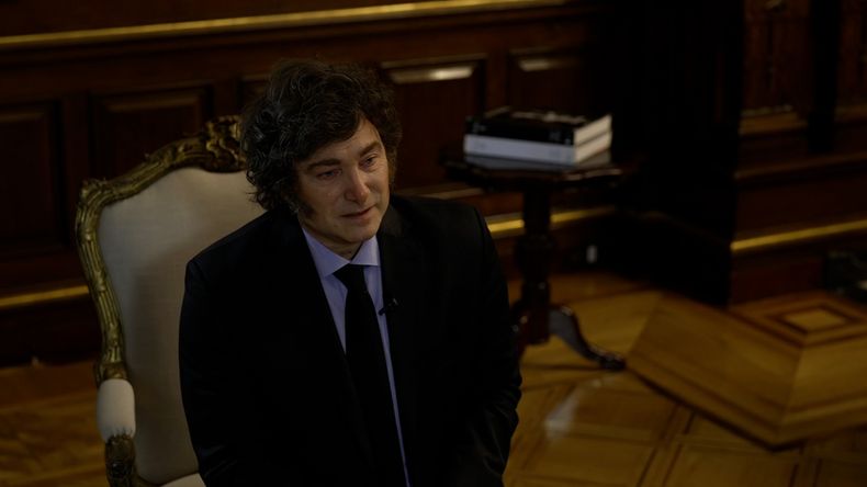 Javier Milei habla con la CNN