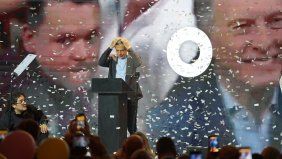 Mauricio Macri, en la cumbre del PRO en Parque Norte.&nbsp;