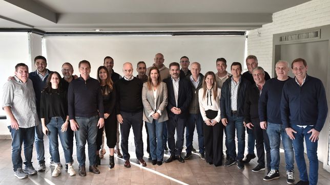 Horacio Rodríguez Larreta, junto a la cúpula del PRO bonaerense.