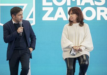Axel Kicillof con CFK. 