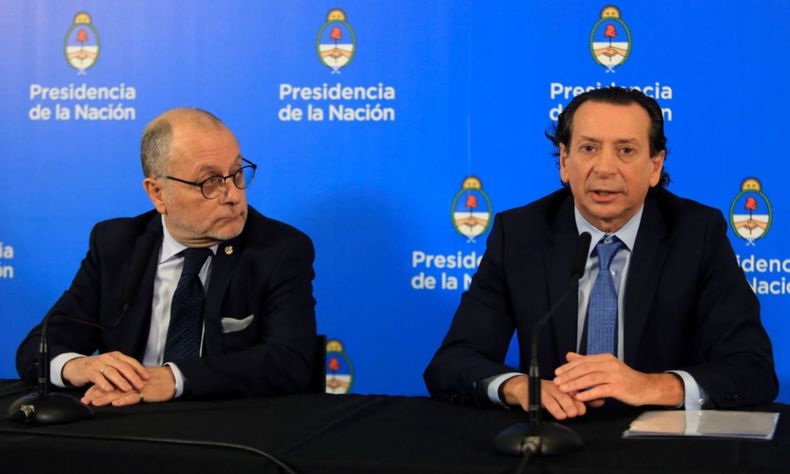 Jorge Faurie y Dante Sica