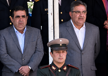 El gobernador de Catamarca Raúl Jalil junto a su hermano, Fernando Jalil.