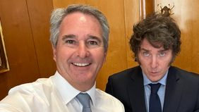 Javier Milei y Pablo Quirno.&nbsp;