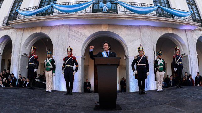 Javier Milei encabezó la celebración del 25 de Mayo en Córdoba.