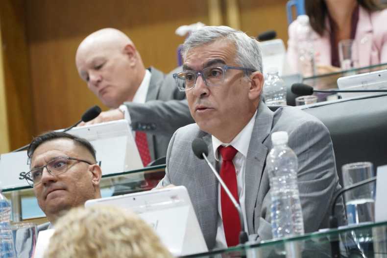 Facundo López y Lucas Pica, espadas legislativas del gobernador Alberto Weretilneck.