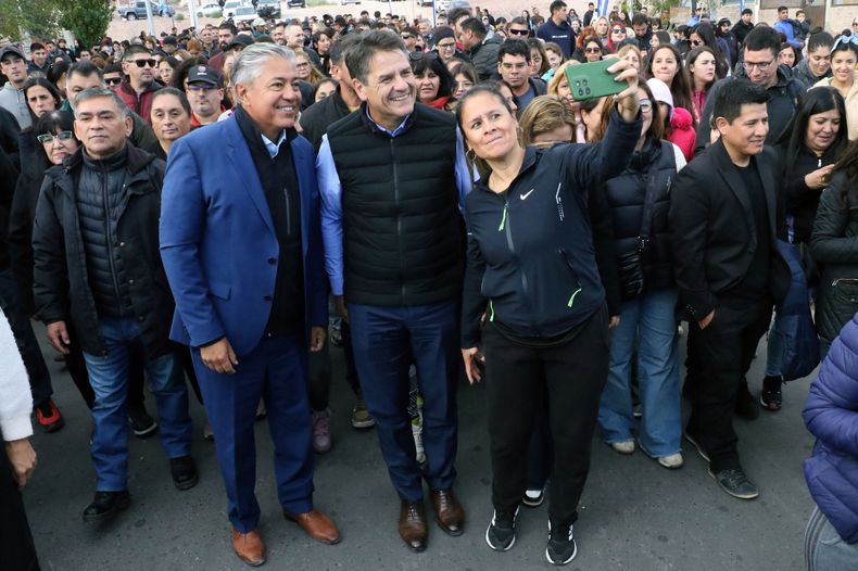 El gobernador de Neuquén Rolo Figueroa y el intendente de la capital Mariano Gaido comparten actos, inauguraciones y puestas en escena.