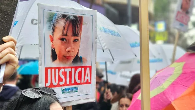 La familia de Agostina Vega encabezó la marcha de Ni Una Menos en Córdoba&nbsp;