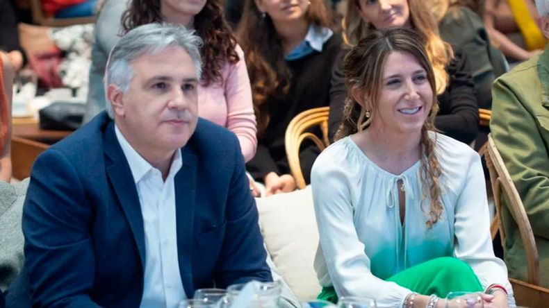 El gobernador de Córdoba, Martín Llaryora, junto a Laura Jure, otro de los nombres que suenan para el Congreso Nacional en 2025