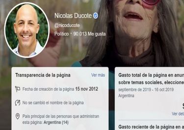 Ducoté, el intendente que más gasta en anuncios de Facebook
