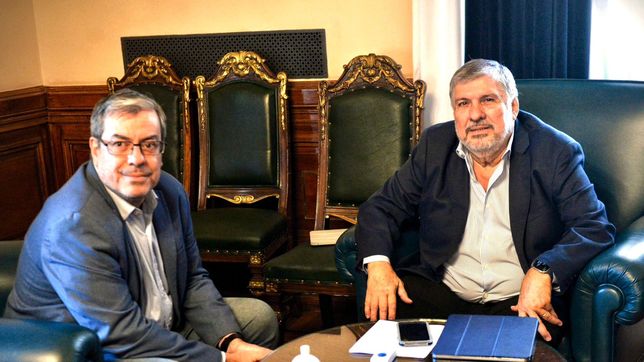 Germán Martínez y José Mayans, jefes del peronismo en el Congreso.&nbsp;