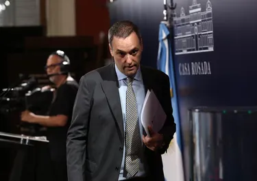 Manuel Adorni, en la Casa Rosada.