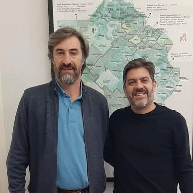 Giano se reunió con Carlos Bianco en junio de este año. Dos meses después, Larroque estuvo en Paraná en el inicio de las 