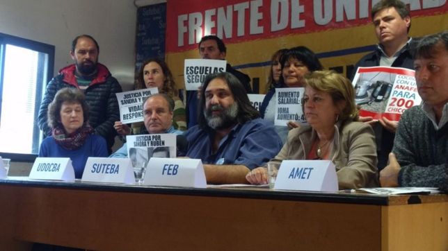 con multiples acciones, docentes bonaerenses arrancan un paro por 72 horas