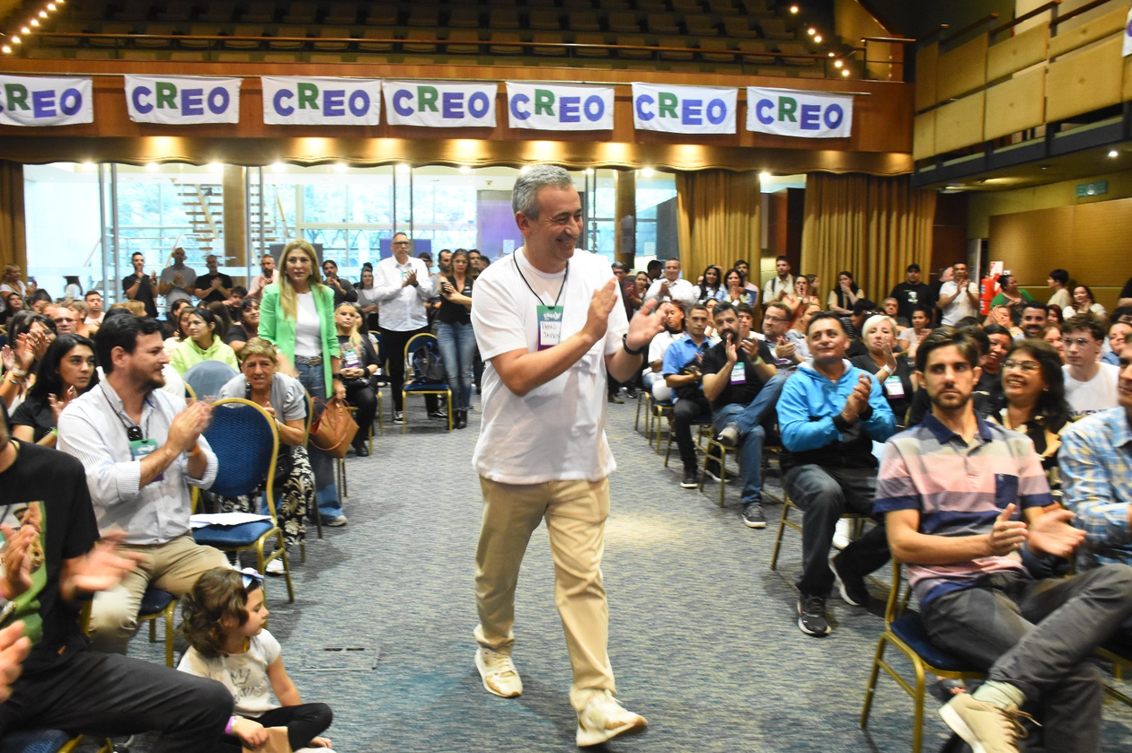 Pablo Javkin lideró el encuentro provincial, el partido que lidera en Santa Fe.