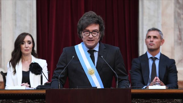 Javier Milei en el Congreso.