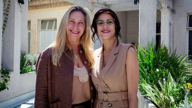 Rebeca Fleitas, reelecta como legisladora porteña, junto a Karina Milei. La entrerriana tiene llegada directa a Martín y Lule Menem.