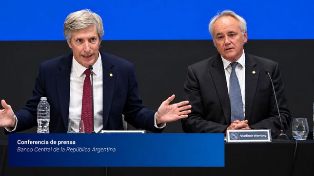 Santiago Bausili y Vladimir Werning, presidente y vice del Banco Central