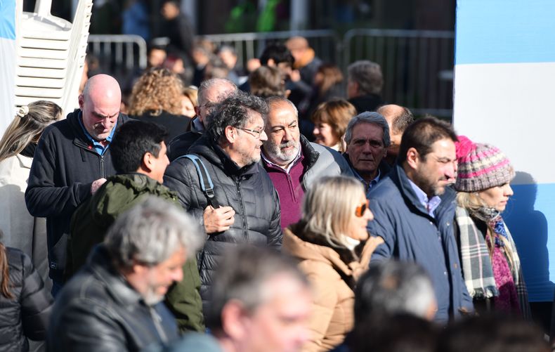 Axel Kicillof, en el acto en la Quinta de San Vicente.