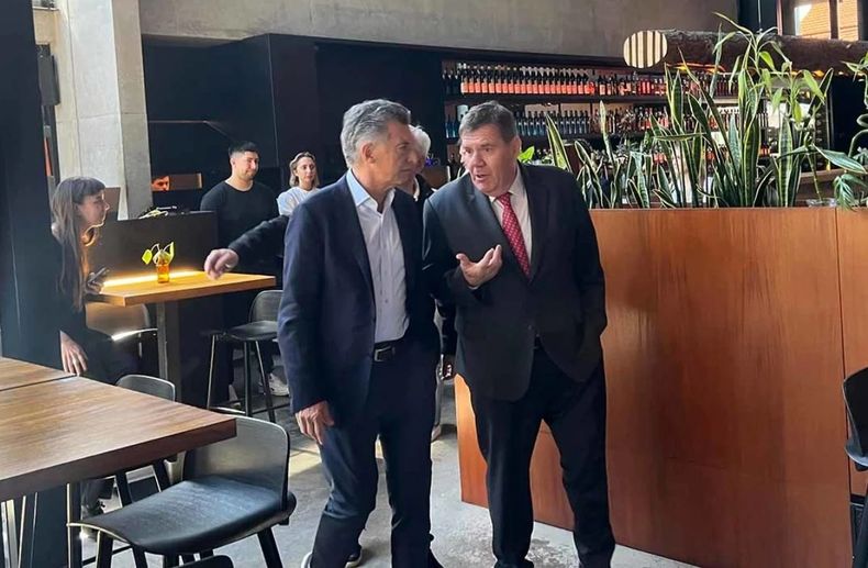 Mauricio Macri con Guillermo Montenegro en Mar del Plata