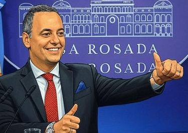 Manuel Adorni (imagen generada por IA).