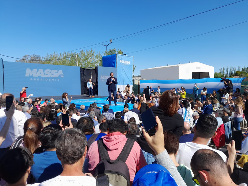 Sergio Massa en General Roca. Mensaje al peronismo local.