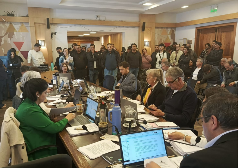 El Concejo Municipal de Bariloche durante la sesión ordinaria del último jueves.&nbsp;