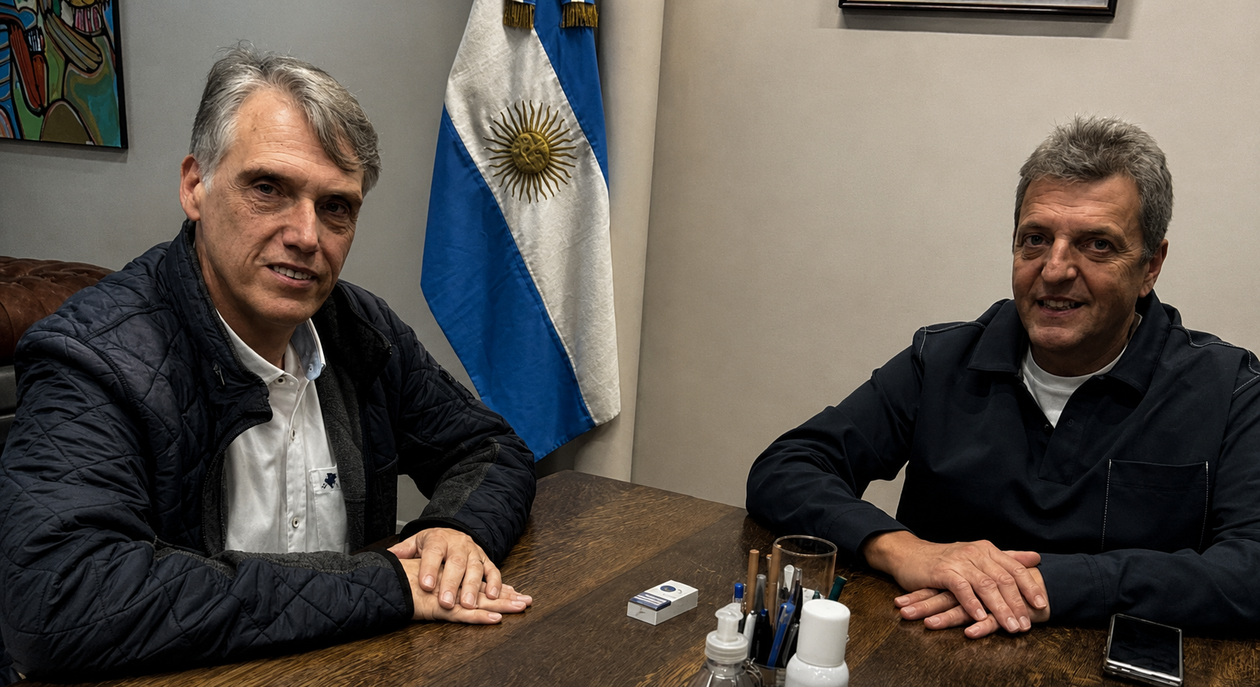 Pablo Kosiner con Sergio Massa.