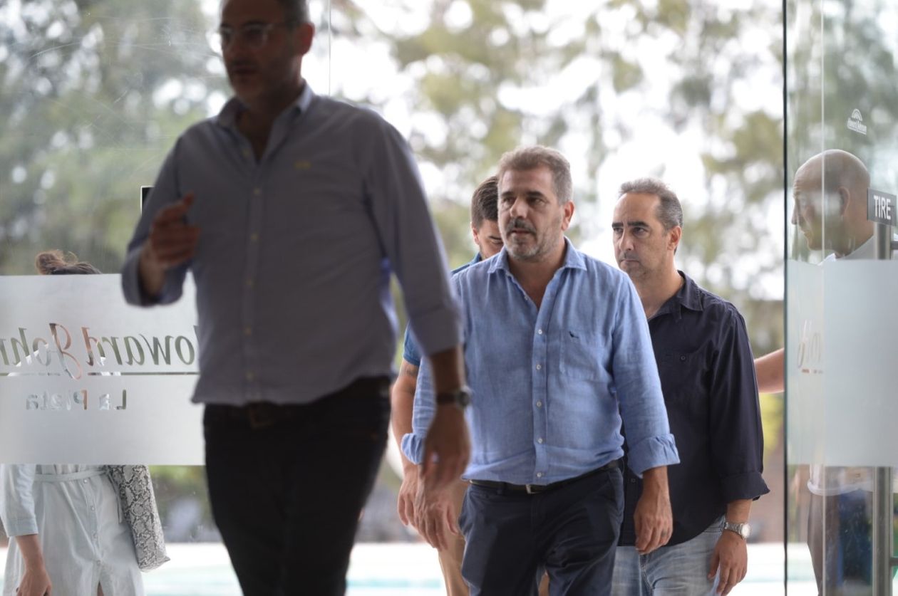 Cristian Ritondo, en la reunión de la mesa provincial del PRO, en La Plata.&nbsp;