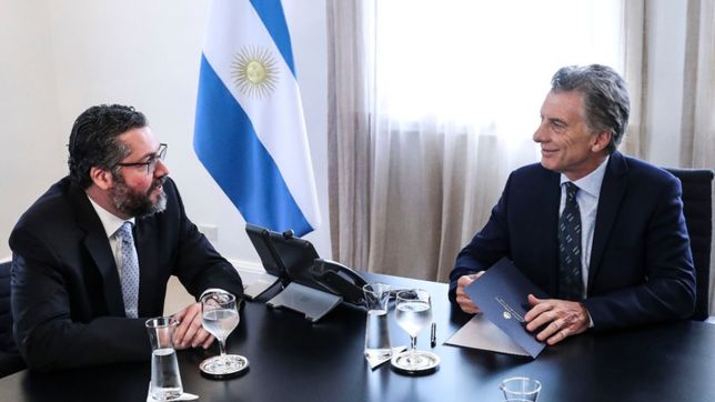 llego el canciller de brasil en clave pragmatica: que se doble, pero no se rompa