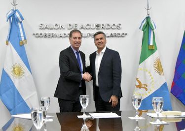 Diego Santilli con Leandro Zdero.