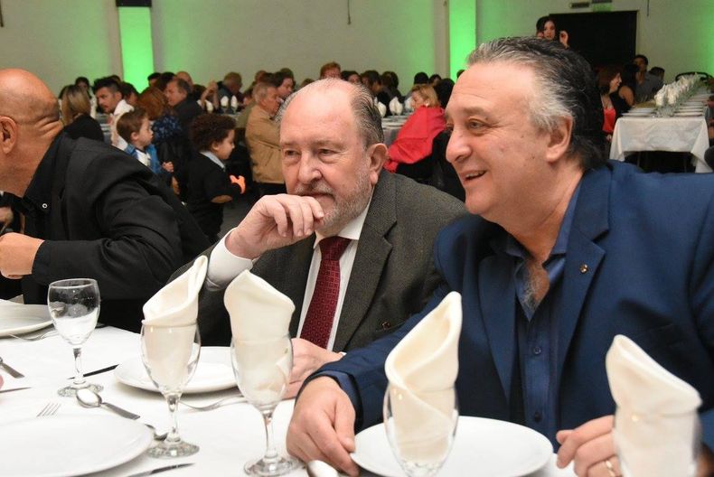 Carlos Verna junto a Daniel Lovera, dos de los pesados de la Línea Plural del PJ de La Pampa, enemigos íntimos del gobernador peronista Sergio ZIliotto.